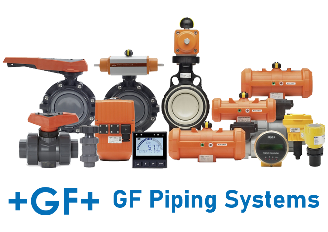 Portfolio de elementos termoplástico de GF Piping Systems