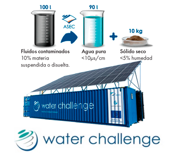 Sistema de tratamiento ZLD Water Chellenge distribuido por Soltex