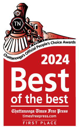 A red sign that says `` best of the best '' with a train on it.