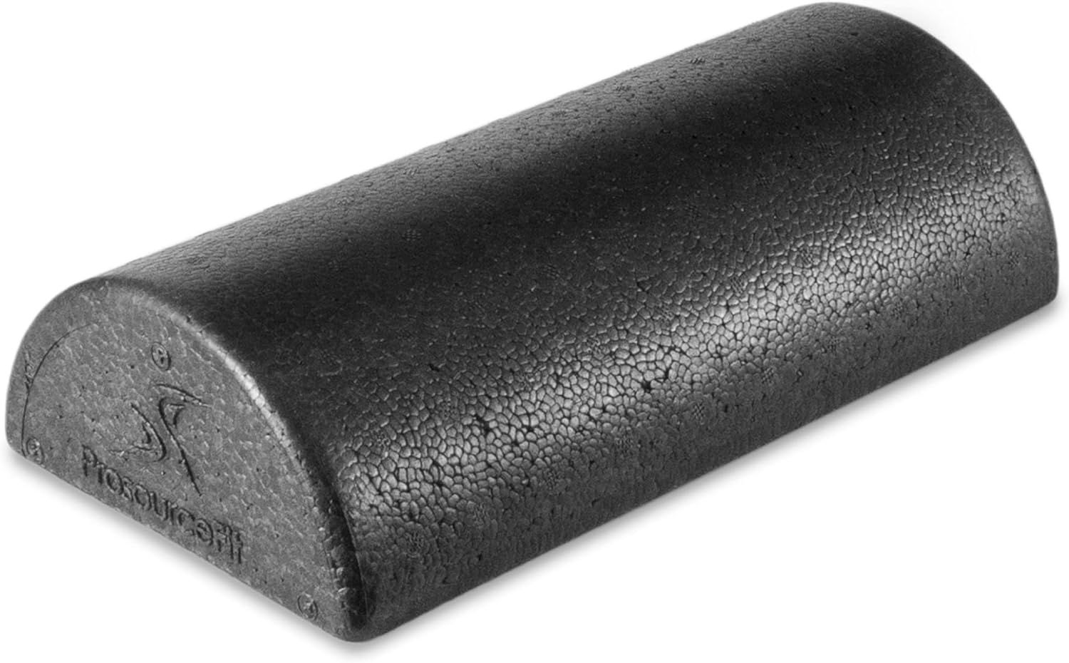 A black foam roller with the letter x on it