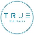 The true wellness logo is in a blue circle on a white background.