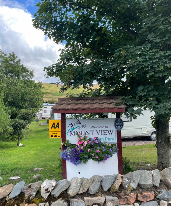 The wishing well at Mount View  Caravan Park Abington