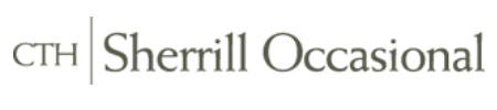 The logo for CTH Sherrill Occasional, featuring the letters CTH followed by a vertical line and the brand name.