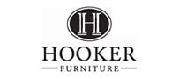 Logo for Hooker Furniture featuring a capital H inside an oval above the text 