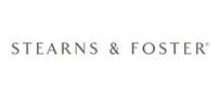The Stearns & Foster brand logo in gray text against a white background.