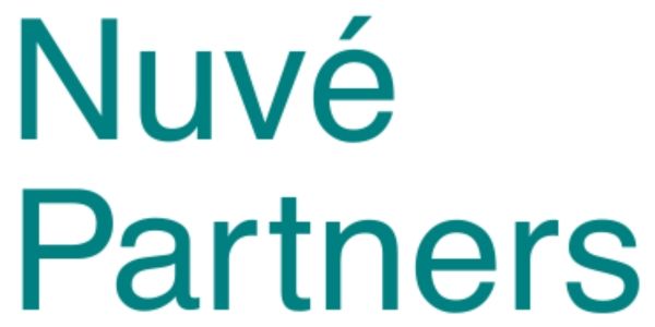 The logo for nuve partners is blue and white on a white background.