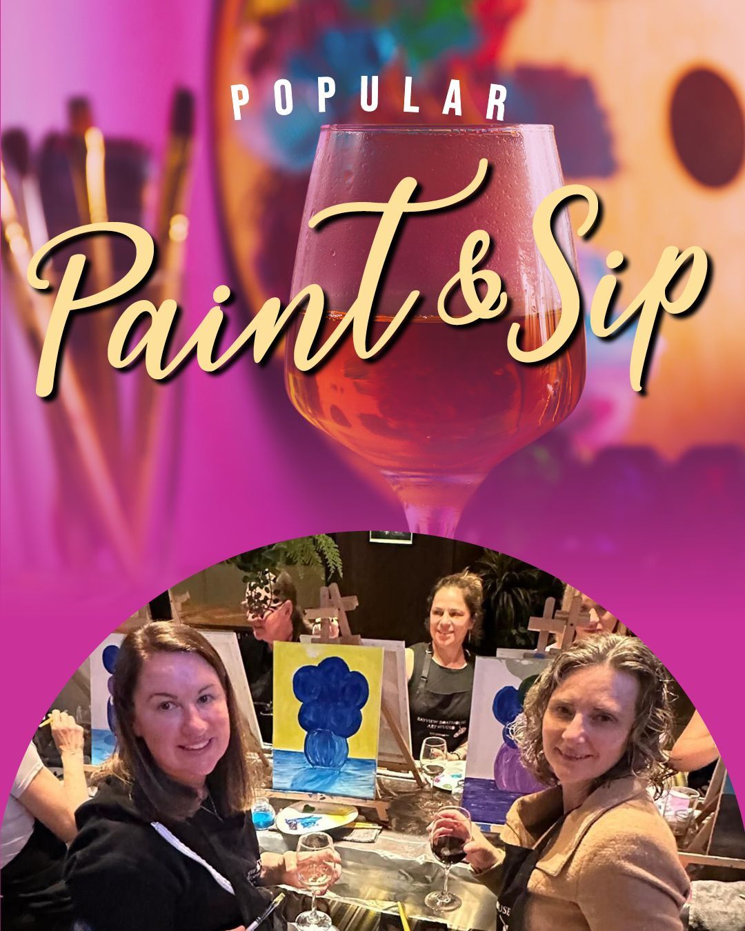 Paint and Sip promotional image at Mona Vale