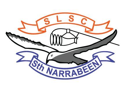 South Narrabeen Surf Life Saving Club logo with surf ski and life ring