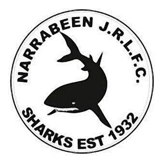 Narrabeen Junior Rugby League Football Club logo featuring a kangaroo silhouette