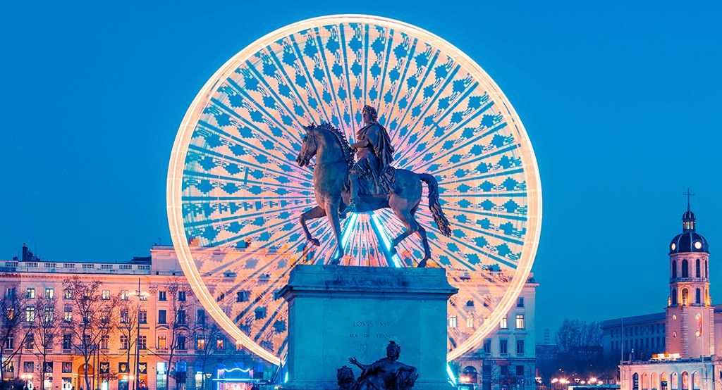 Place Bellecour, Fete des Lumieres, Lyon