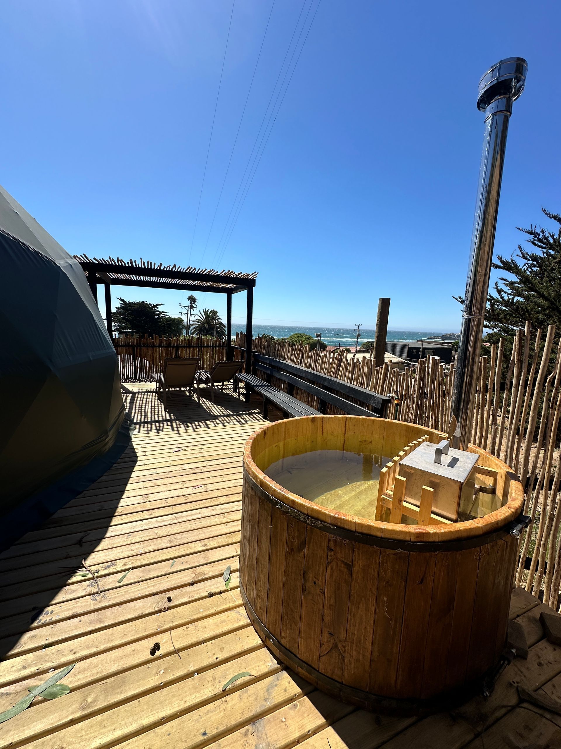 Tinaja privada con vistas al mar en domos de matanzas alado del domo