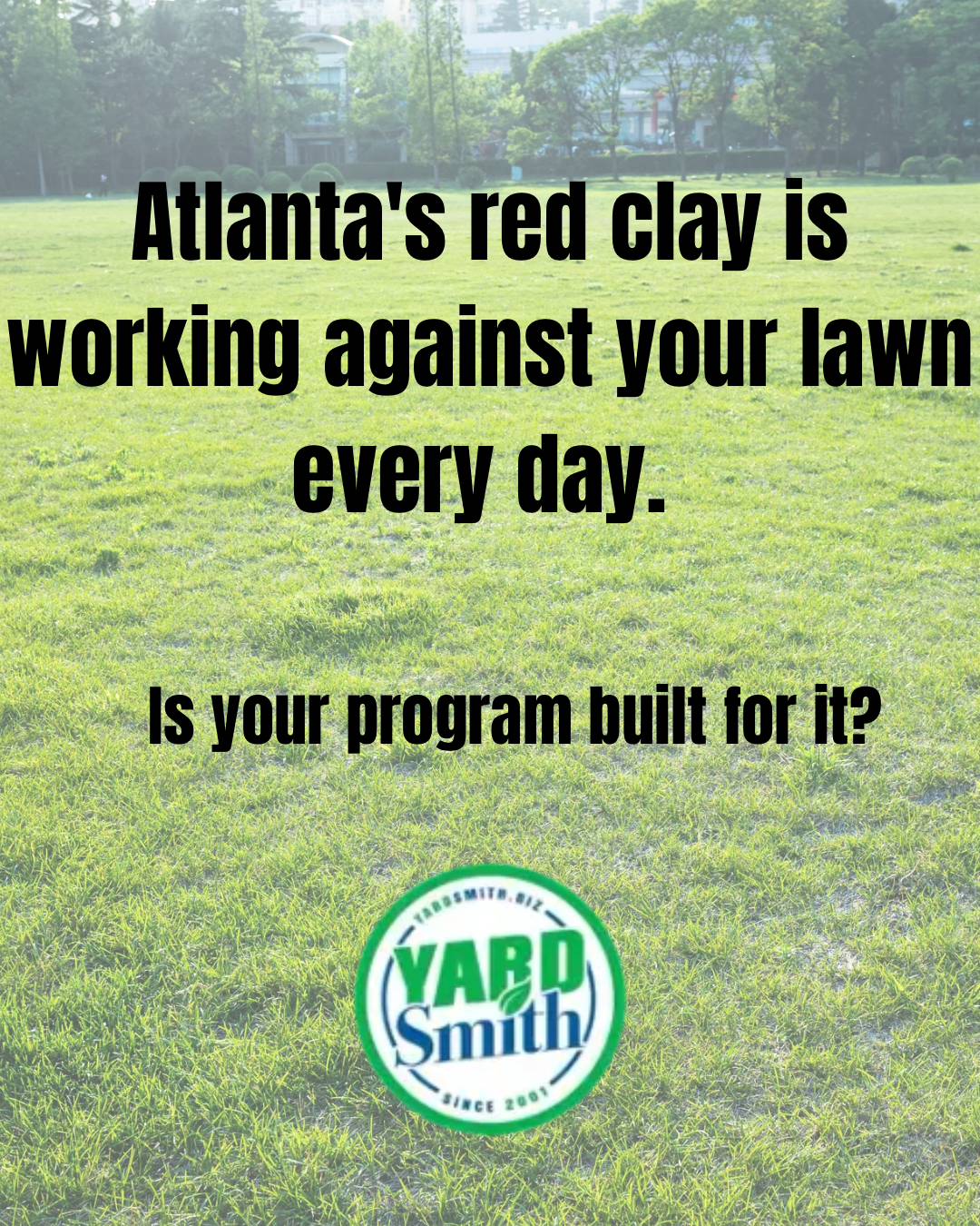 Lawn care services Atlanta GA Yardsmith residential commercial aeration fertilization
