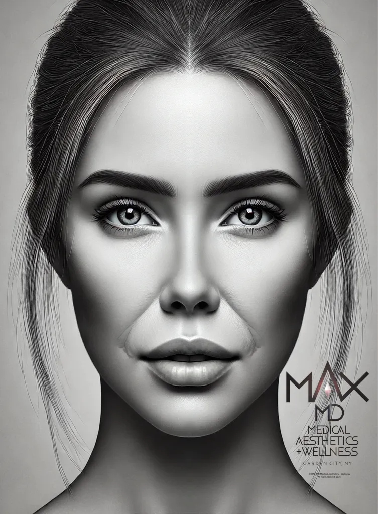 Deep Nasolabial Folds shown before treatment at MAX MD in Garden City, NY