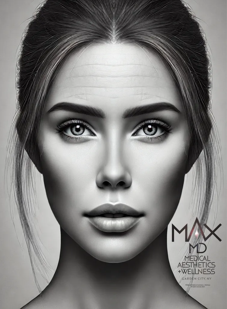 Forehead Lines shown before treatment at MAX MD in Garden City, NY