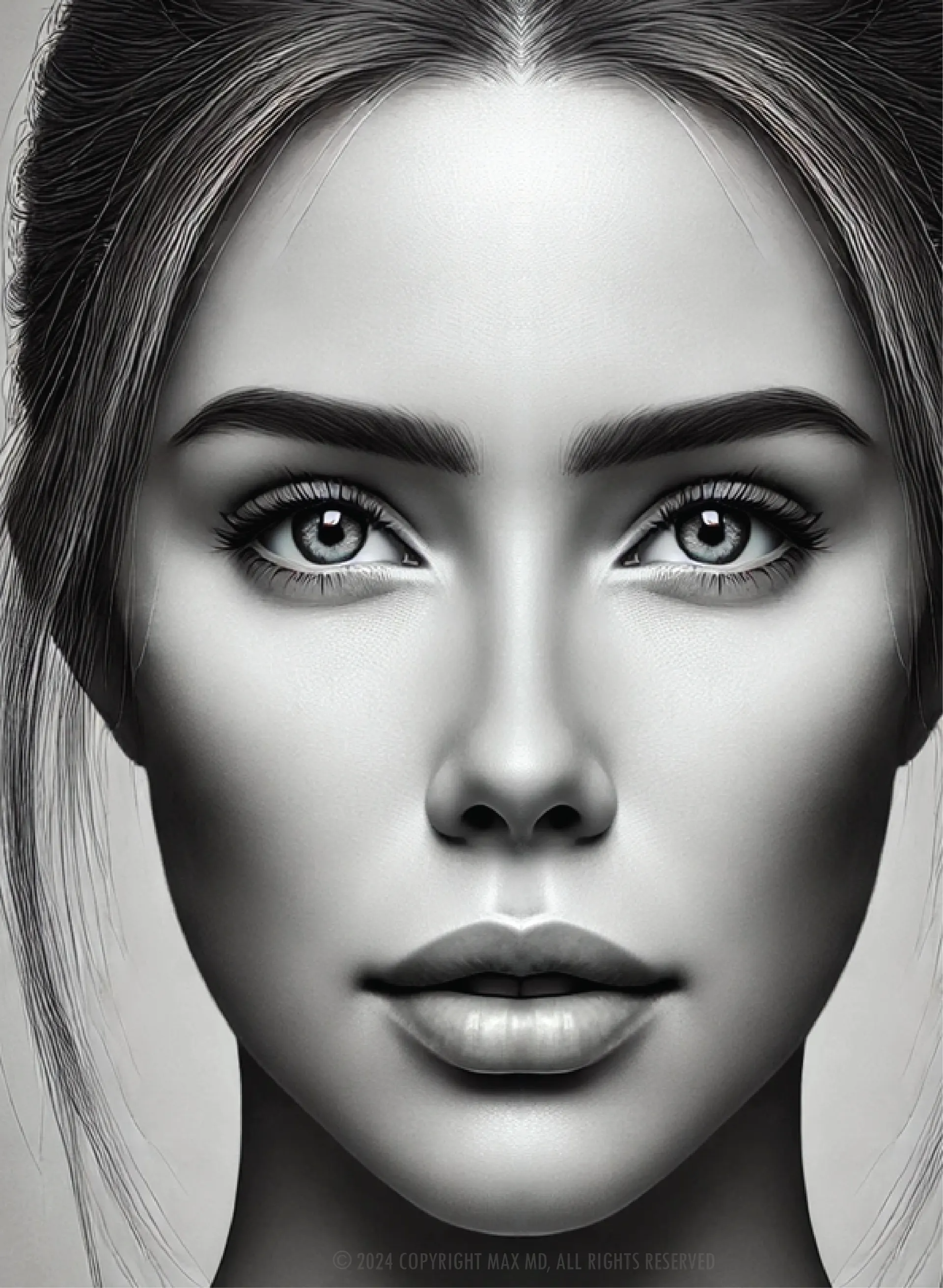 An ideal facial aesthetic profile, the result MAX MD treatments work toward