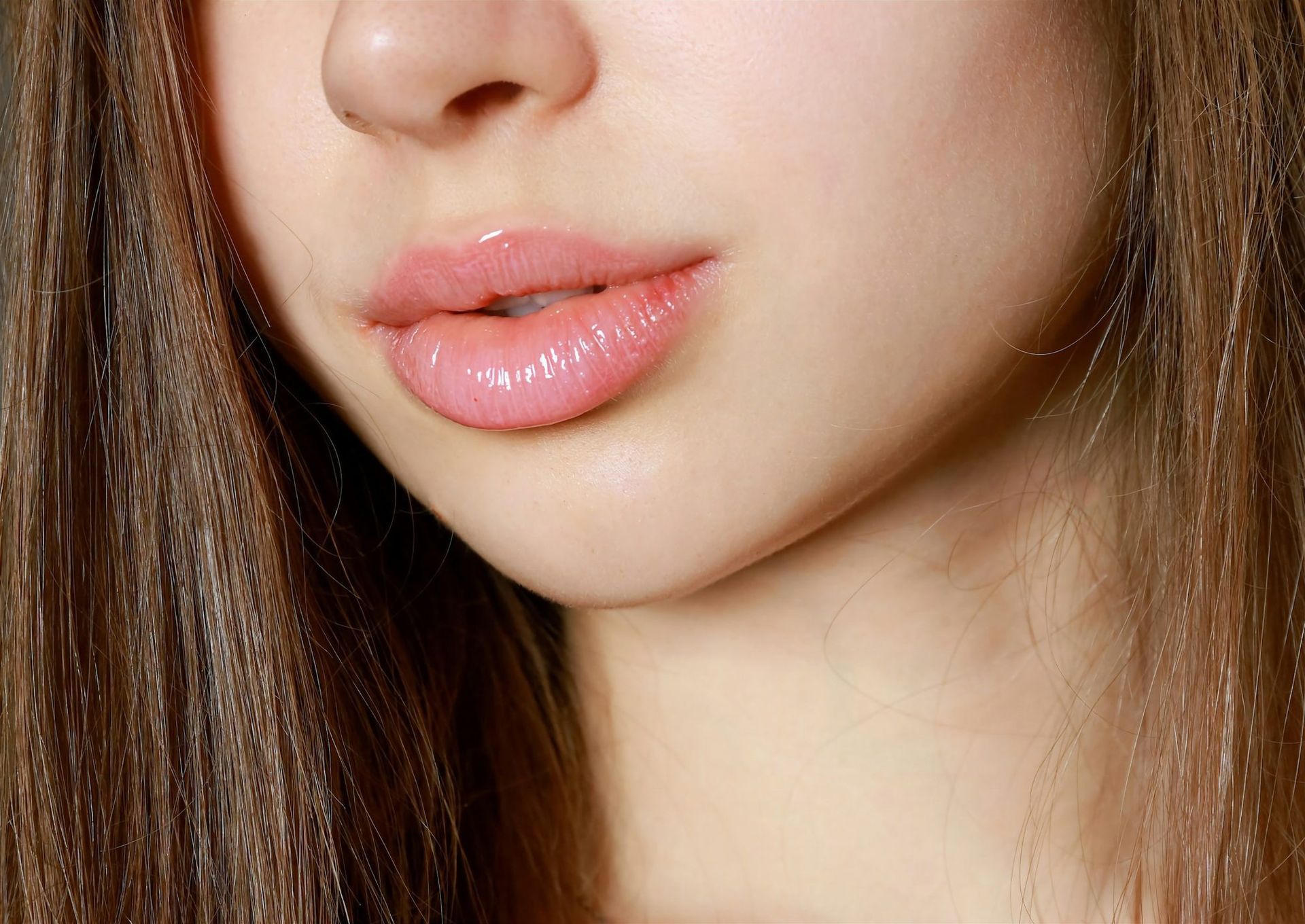 A soft close study of the lips and cheek at MAX MD Medical Aesthetics and Wellness in Garden City, NY