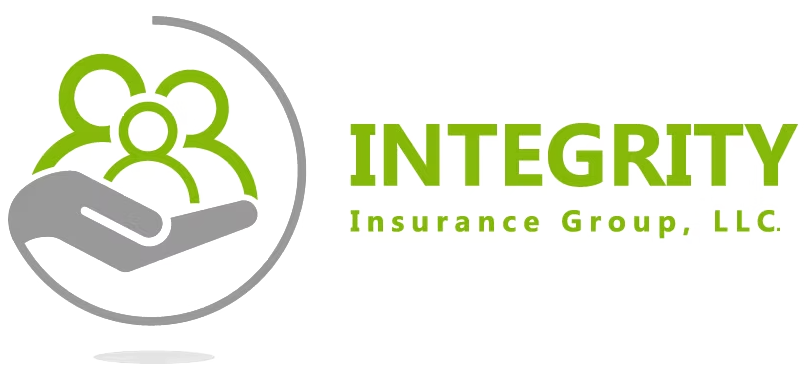 Integrity Insurance Group, LLC logo with green family icon and gray hands