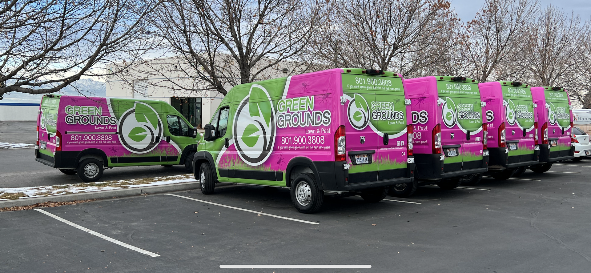 Green Grounds Lawn & Pest Vans