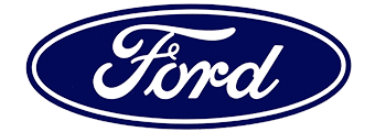 Ford blue oval logo with white script text