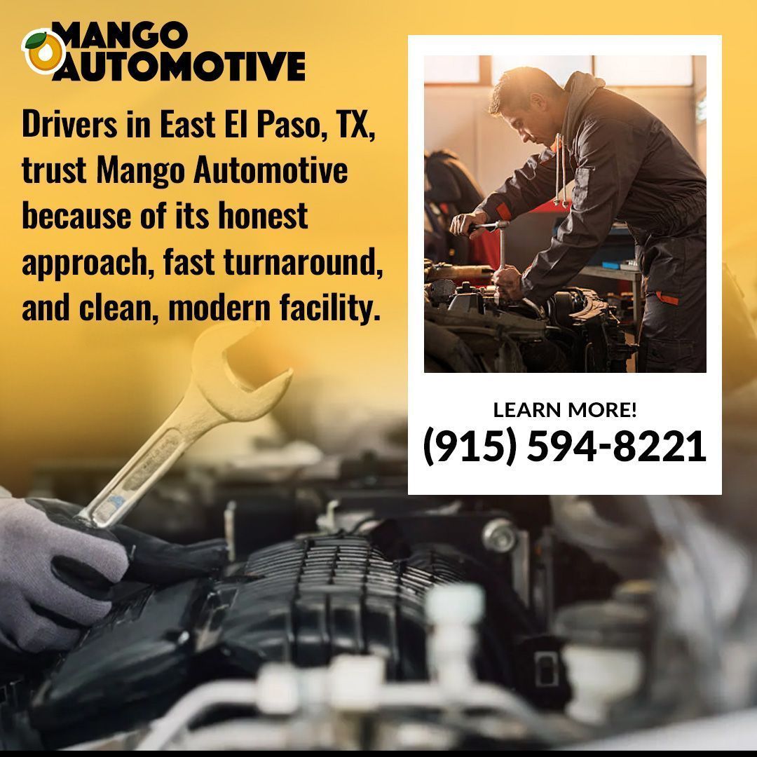 Mango Automotive auto repair shop on Pellicano Dr, East El Paso, Texas