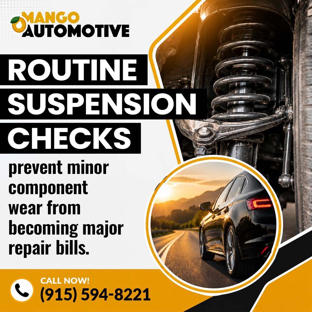 routine suspension checks- Mango Automotive (Ward)
