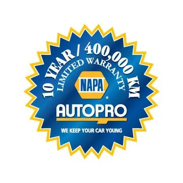 NAPA 10 Year Warranty