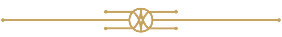 Een gouden lijn met een centraal cirkelontwerp, mogelijk een decoratief element of scheidingslijn.