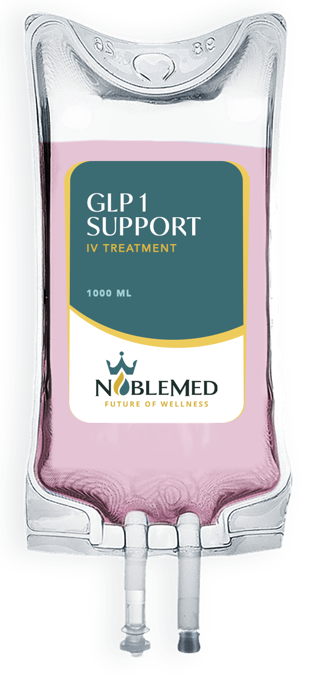 NobleMed GLP-1 Support IV drip bag for weight management support
