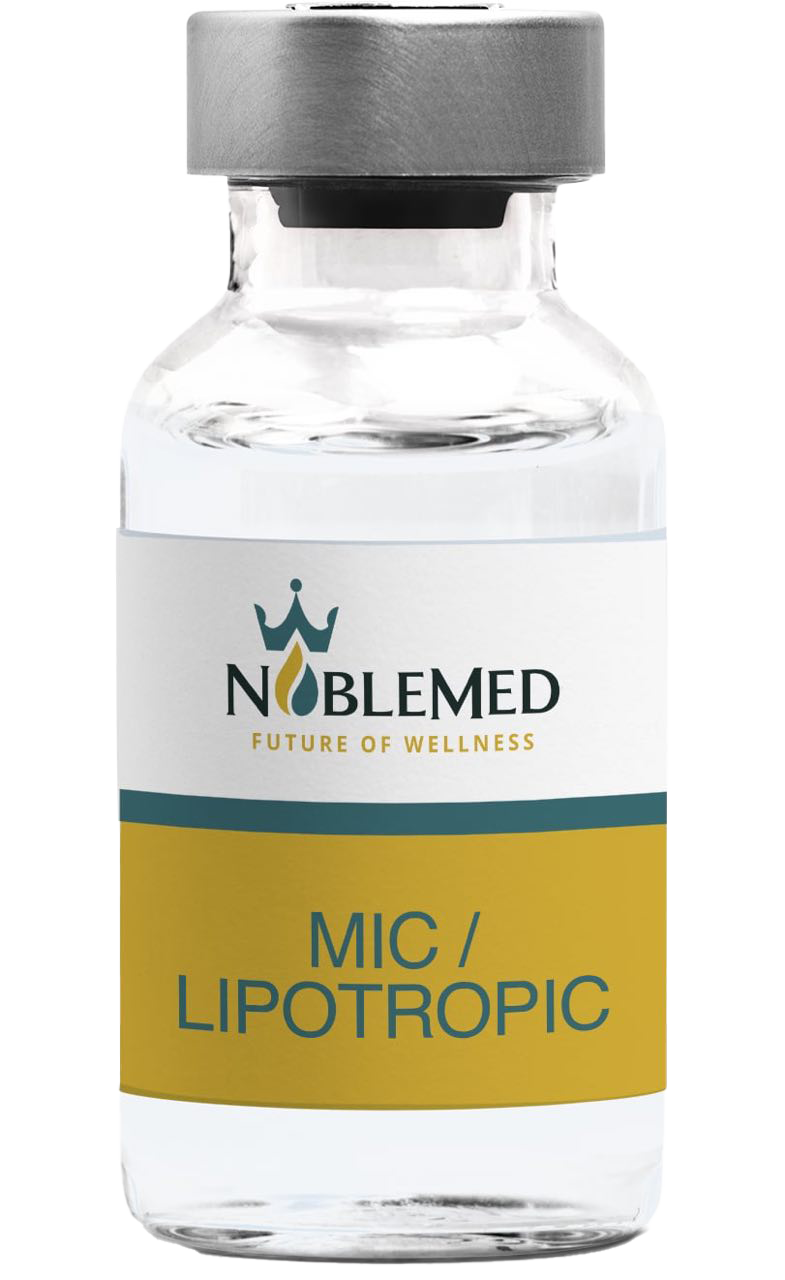 MIC lipotropic injection vial for fat metabolism support from NobleMed