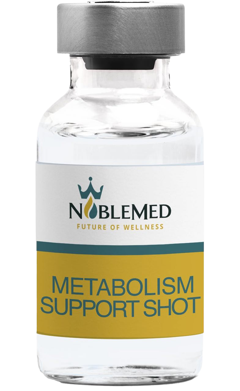 Hospital-grade vitamin vial used in the NobleMed metabolism support shot