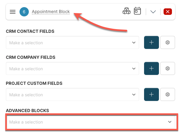 A screenshot of a website showing how to make an appointment block.