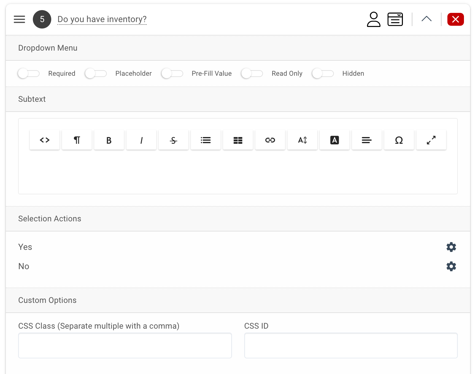 A screenshot of a web page that says `` do you have inventory ? ''