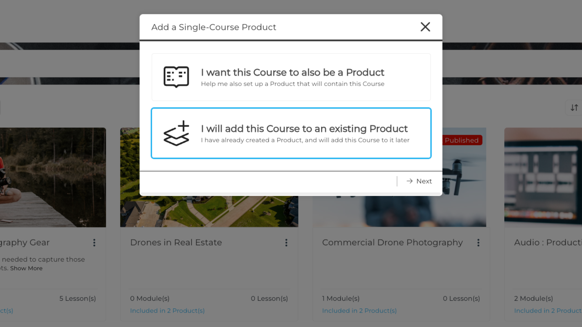 A popup window on a website asking if you want to be a product
