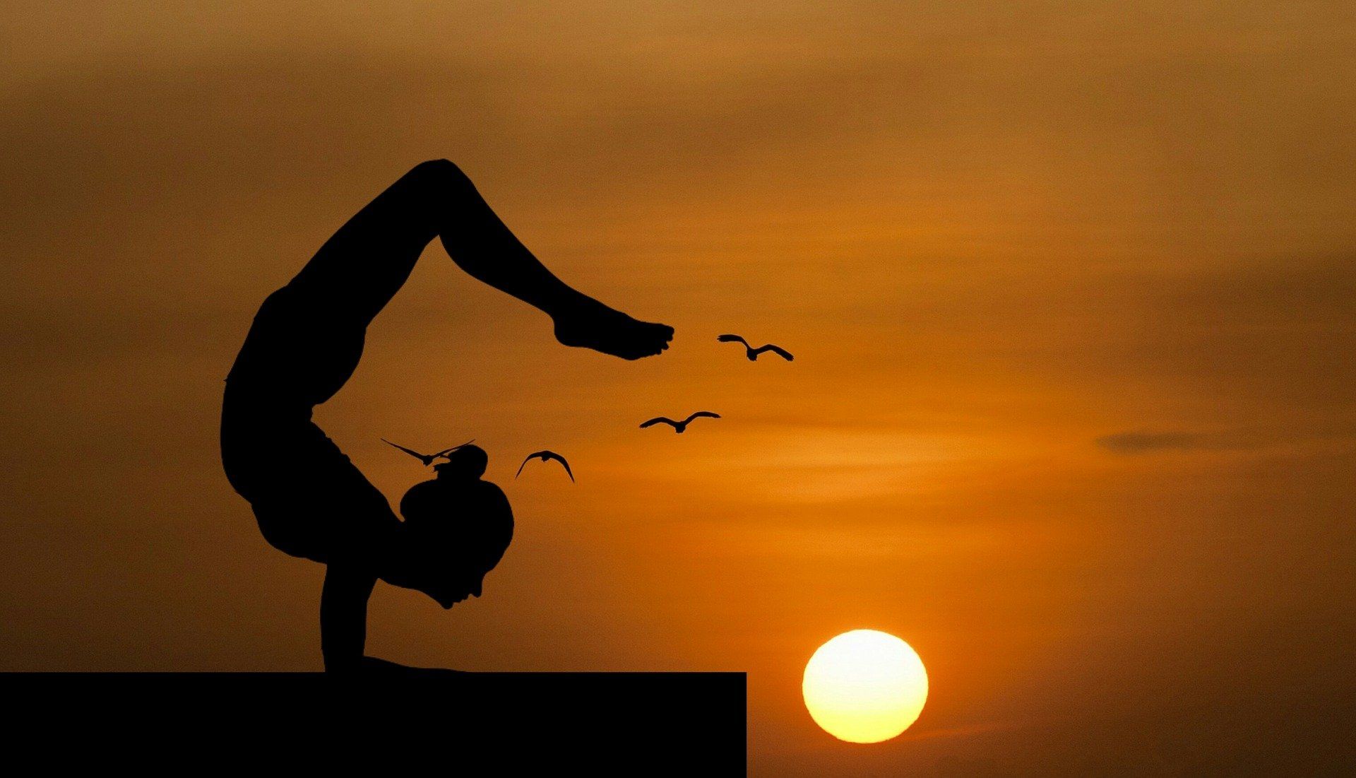 Yoga_Sonnenuntergang Sport, Yoga, Sonnenuntergang, Romantik