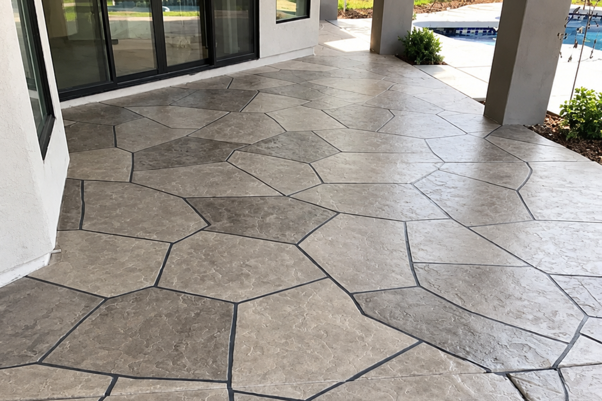 Concrete patio extensions in Covington, LA,