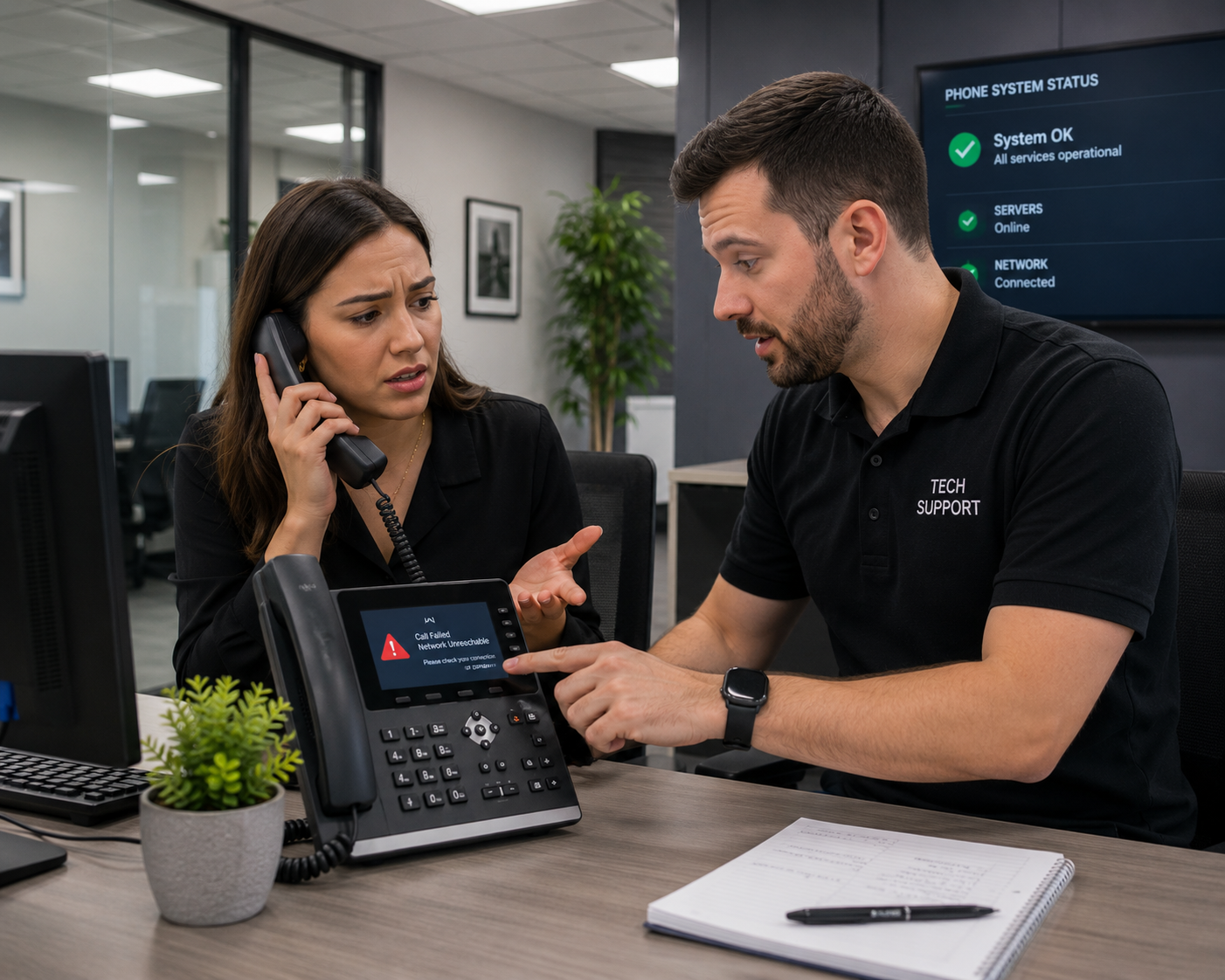 telephone system setup troubleshooting VoIP issue