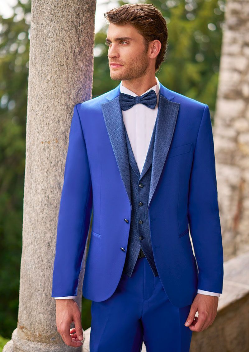 abito sposo blu