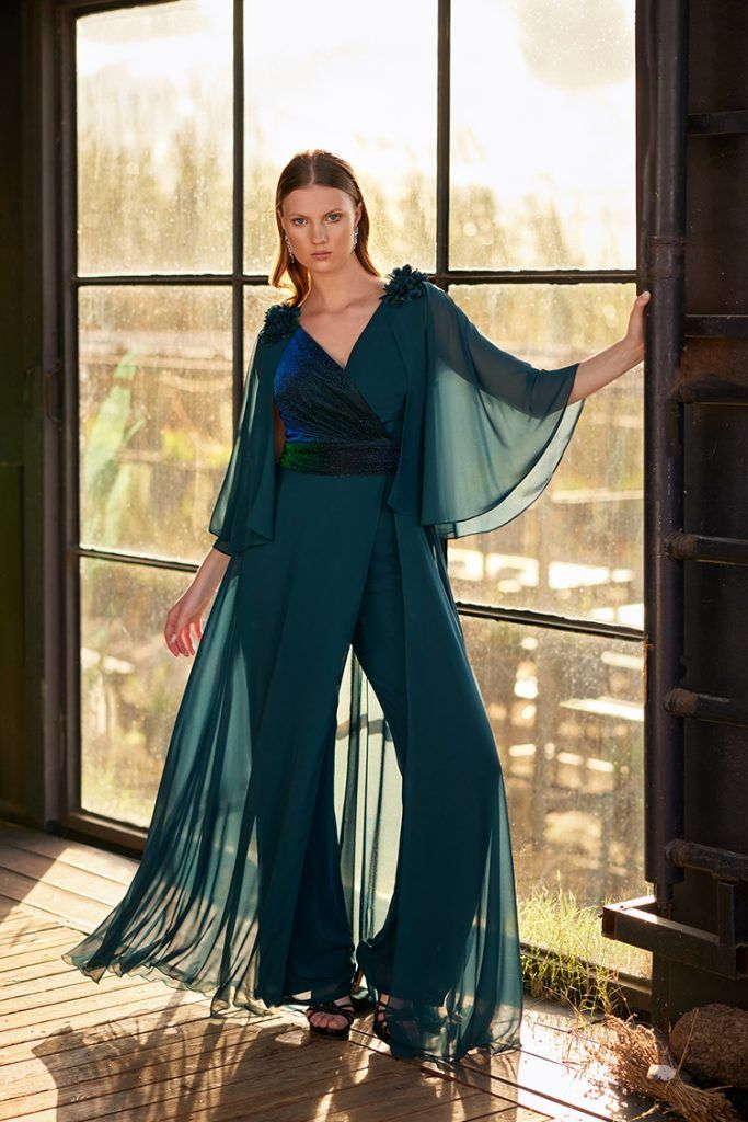 Tuta elegante verde