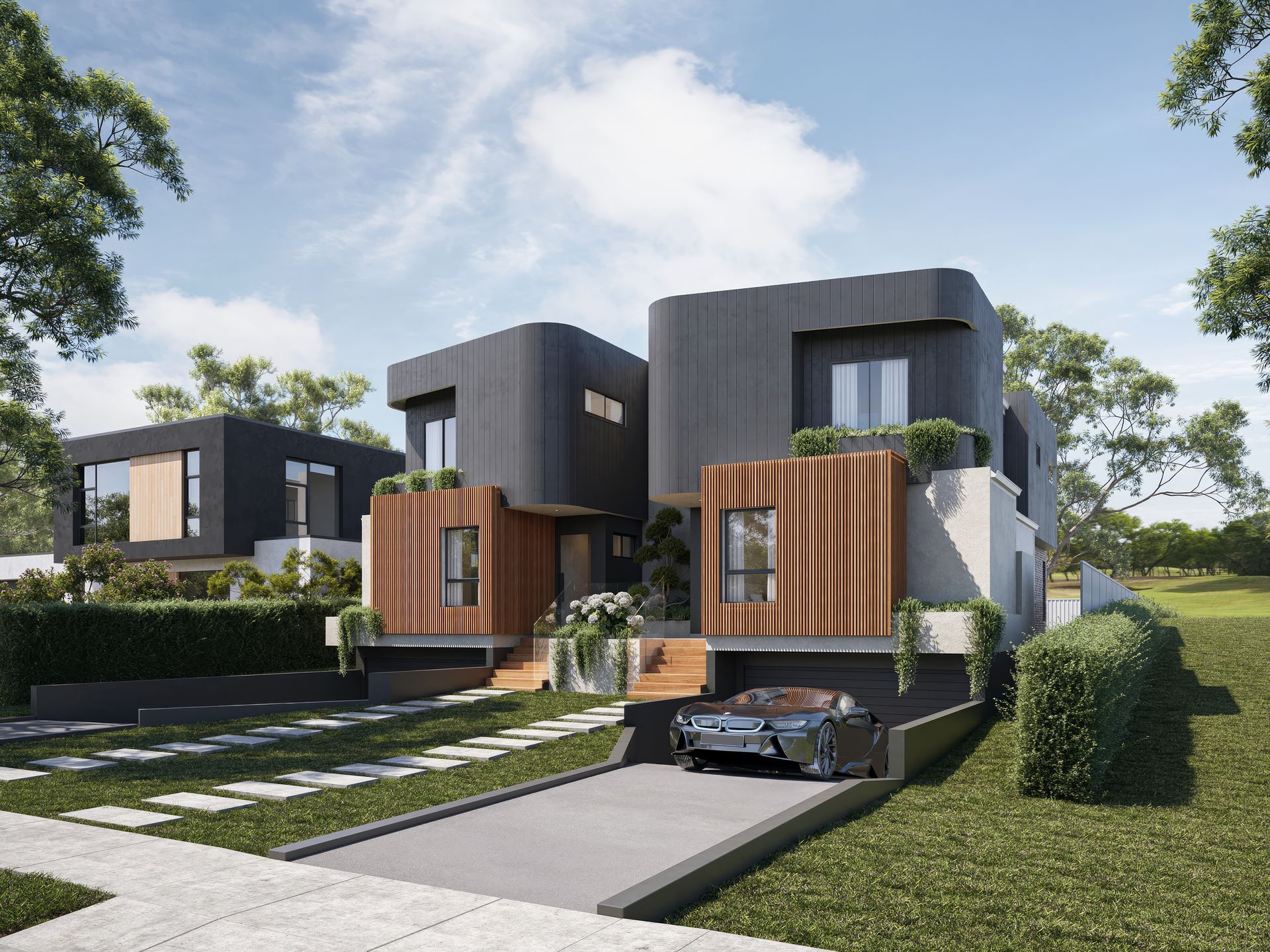 Modern Two-story House With Wood Accents and a Clean Design — Gracia Building Design In Kiama, NSW
