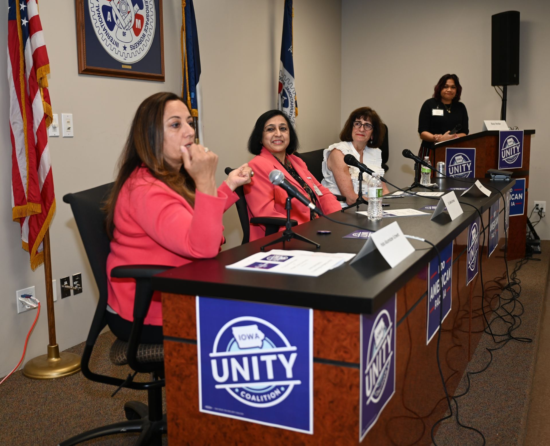 panelists speaking at a Iowa Unity Coalition event