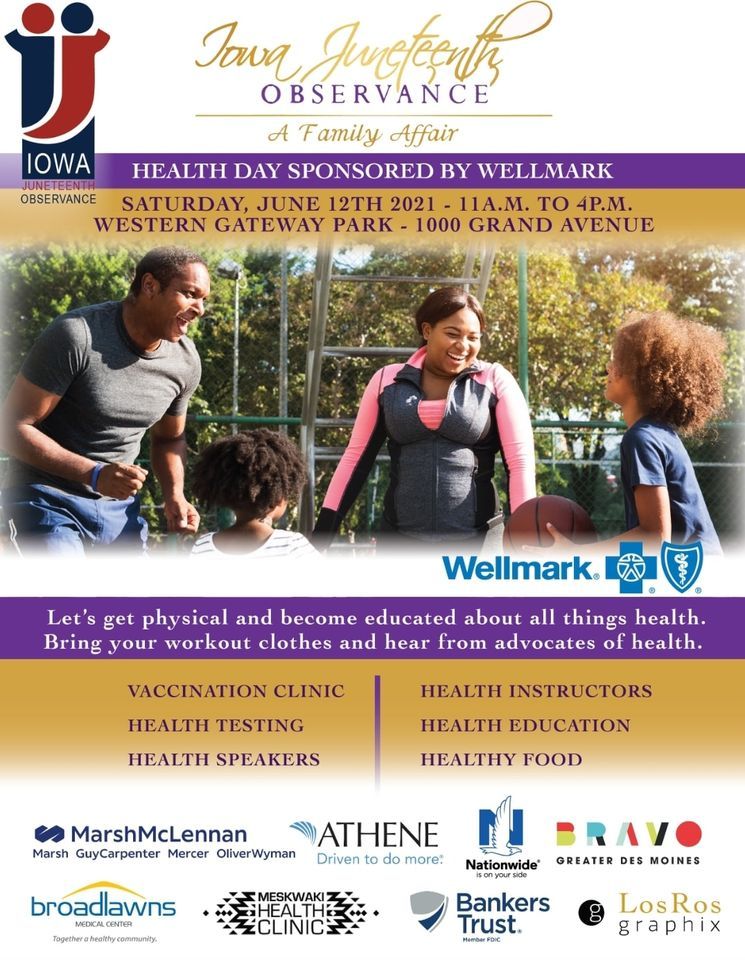 Iowa Juneteenth Events 2001 health