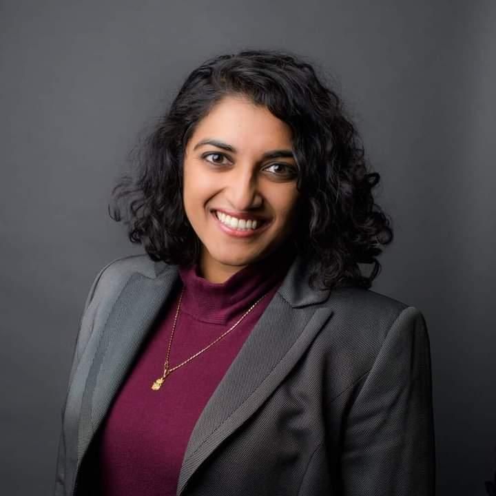 Representative Dr. Megan Srinivas headshot