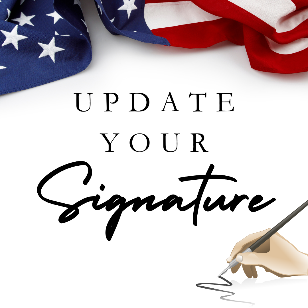 Update Your Signature