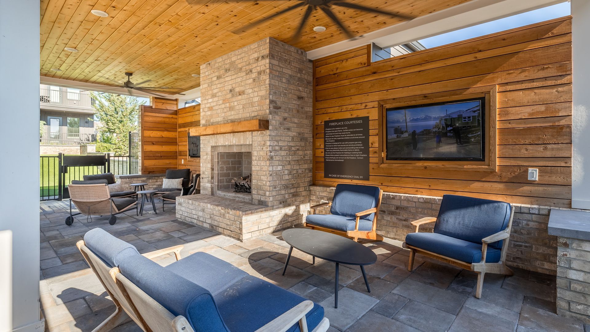 Outdoor firepit at Signal in Hapeville, GA.