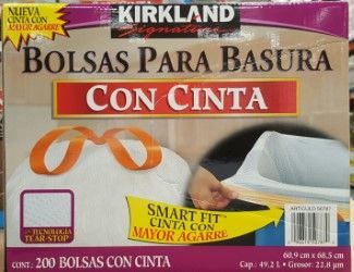 Caja bolsa 13 gl con 200 pz blanca
