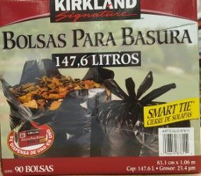 Caja de bolsa de 40 gl c / 90 agarradera