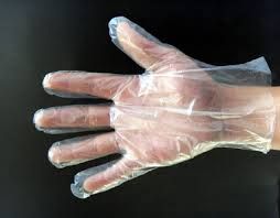 Guante transparente desechable