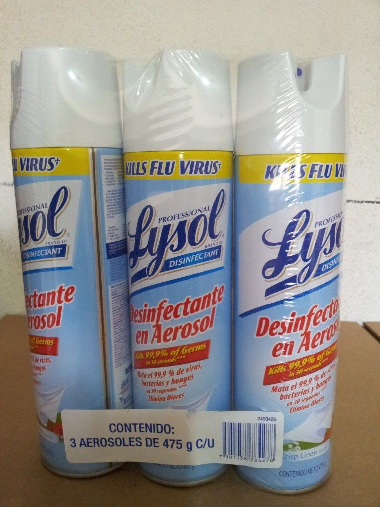 Spray Lysol germicida