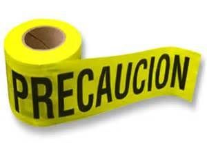 Rollo de cinta de precaución