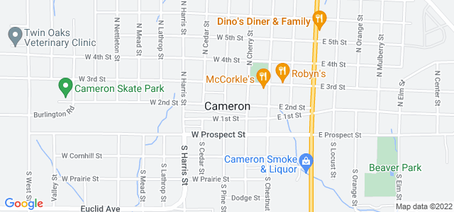 Map of business location